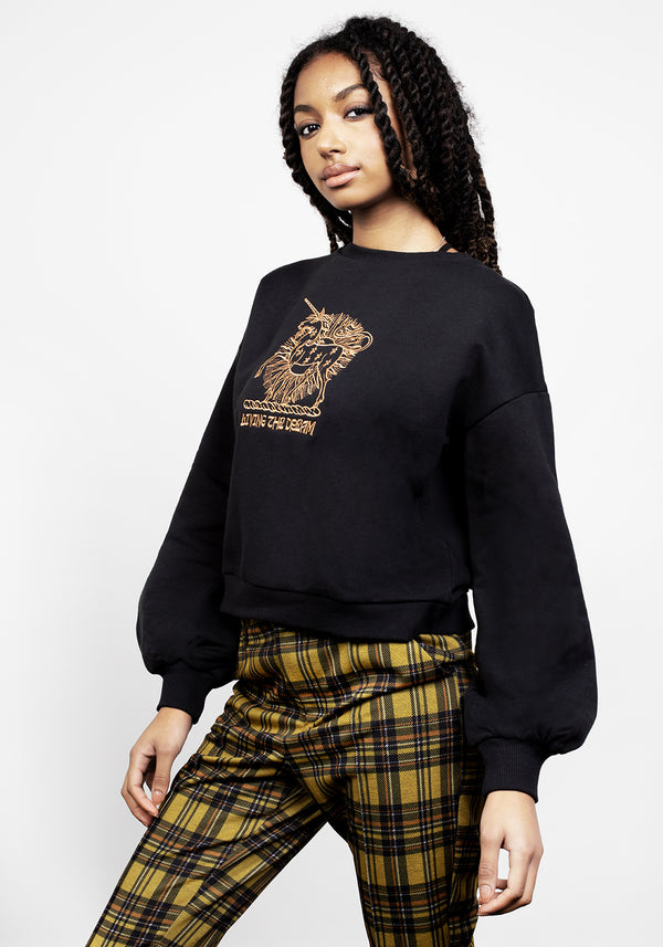 Sundream Oversized Balloon Sleeve Sweater