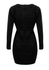 Brooding Knopf Runter Mini Kleid
