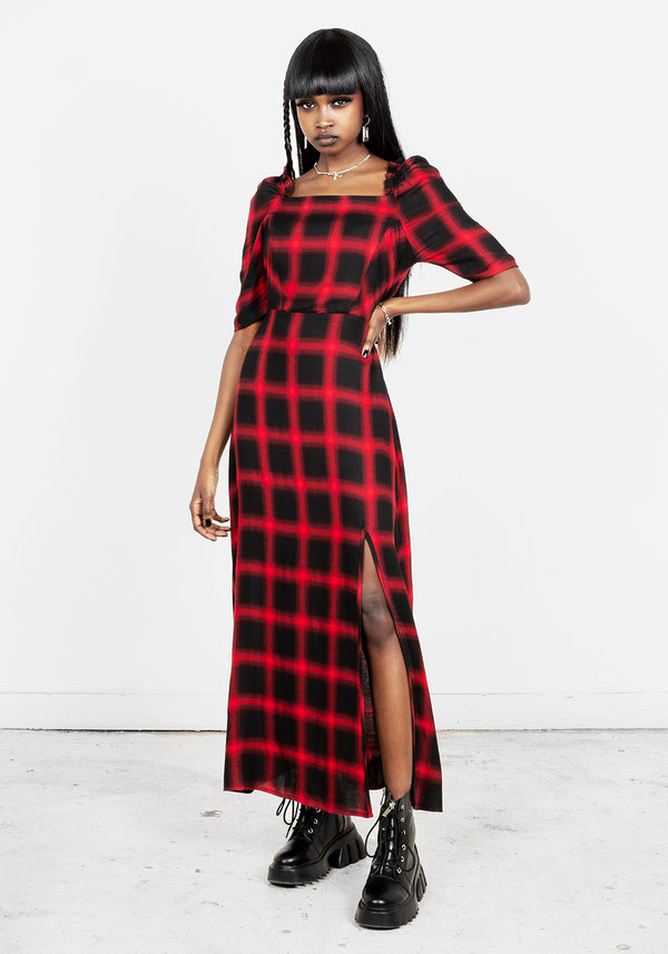 Pennyroyal Prüfen Midi Kleid