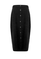 CABERNET SUEDE MIDI SKIRT