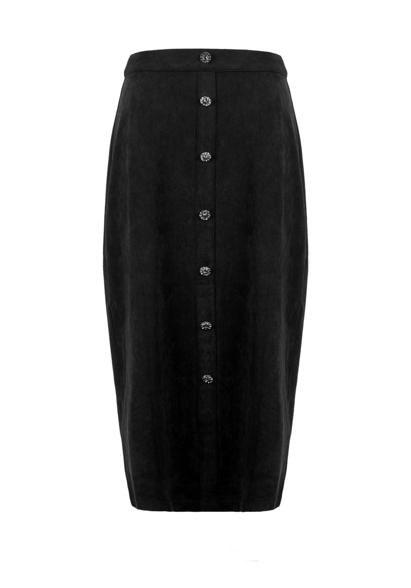 CABERNET SUEDE MIDI SKIRT