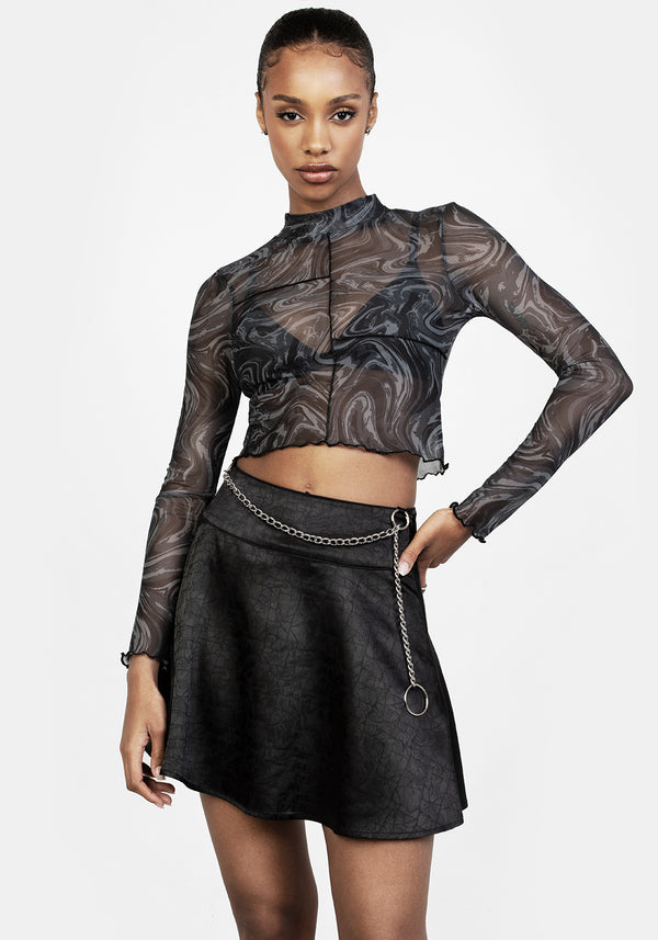 TABULARASA MINI SKIRT WITH BELT CHAIN