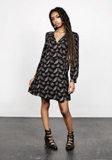 Mortmoth Wickel Mini Kleid