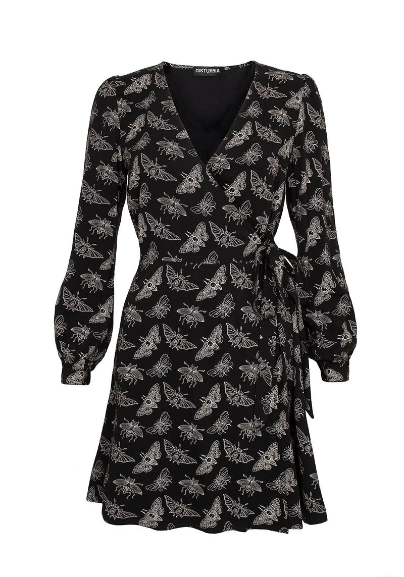 Mortmoth Wickel Mini Kleid