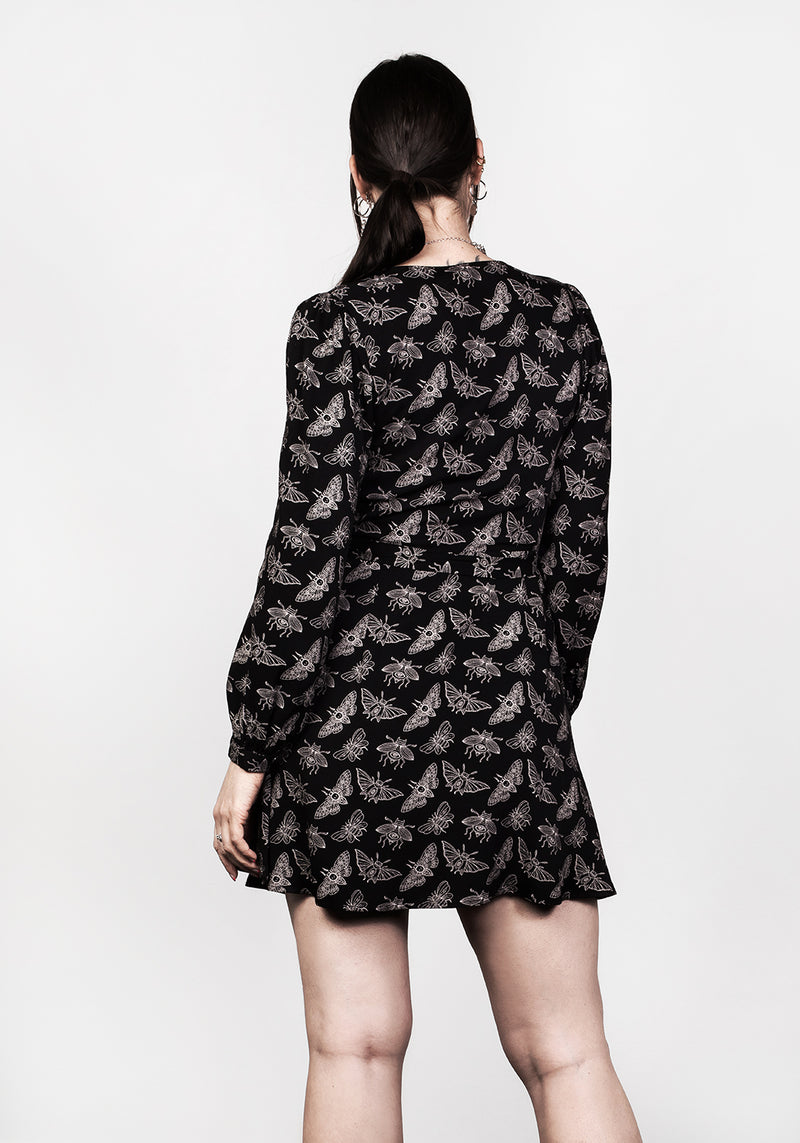 Mortmoth Wickel Mini Kleid