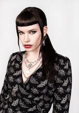 Mortmoth Wickel Mini Kleid