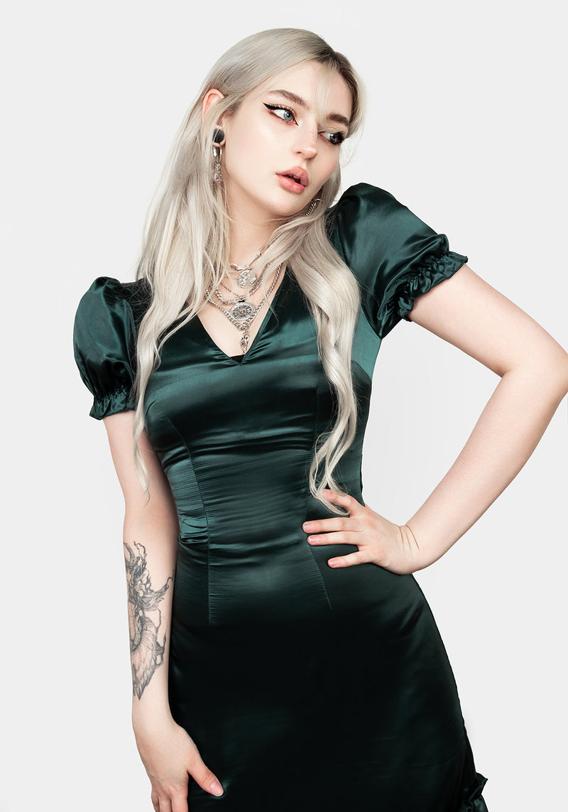 Moss Midi Tier Kleid