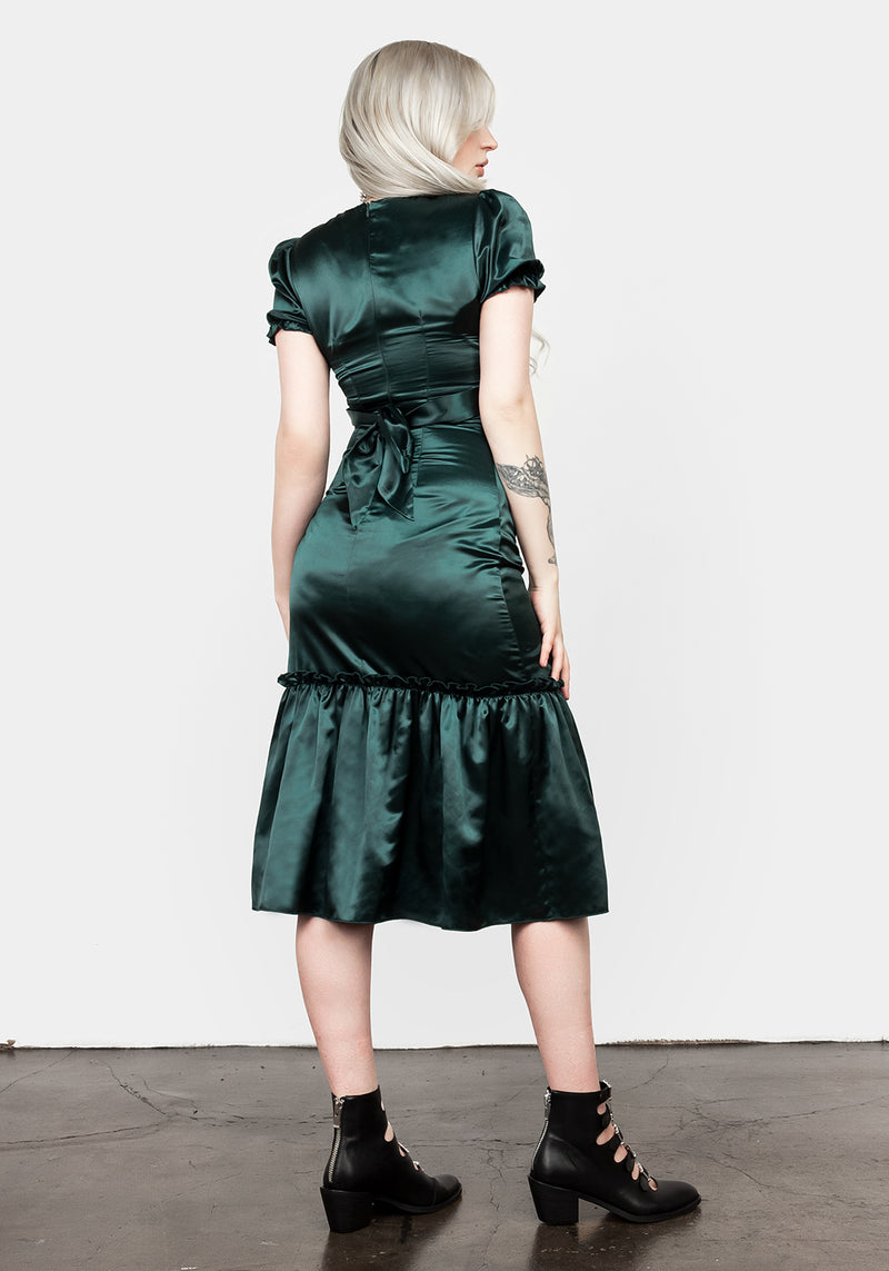Moss Midi Tier Kleid