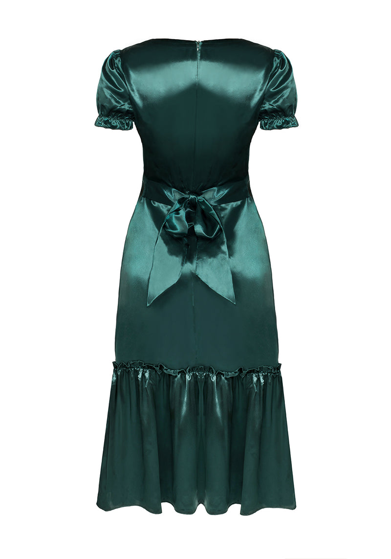 Moss Midi Tier Kleid