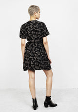 Poisonous Pflanzen Wickel Mini Kleid
