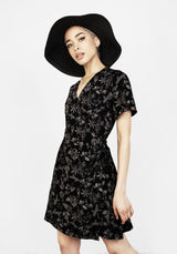Poisonous Pflanzen Wickel Mini Kleid
