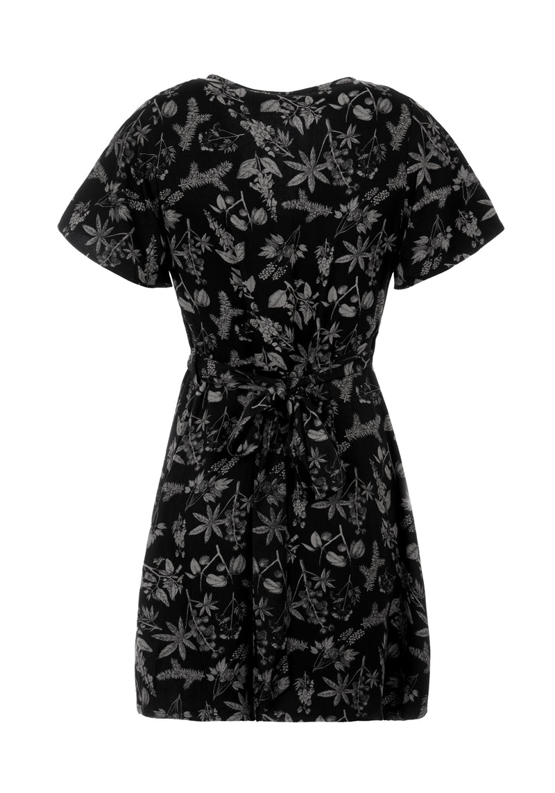 Poisonous Pflanzen Wickel Mini Kleid