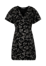 Poisonous Pflanzen Wickel Mini Kleid