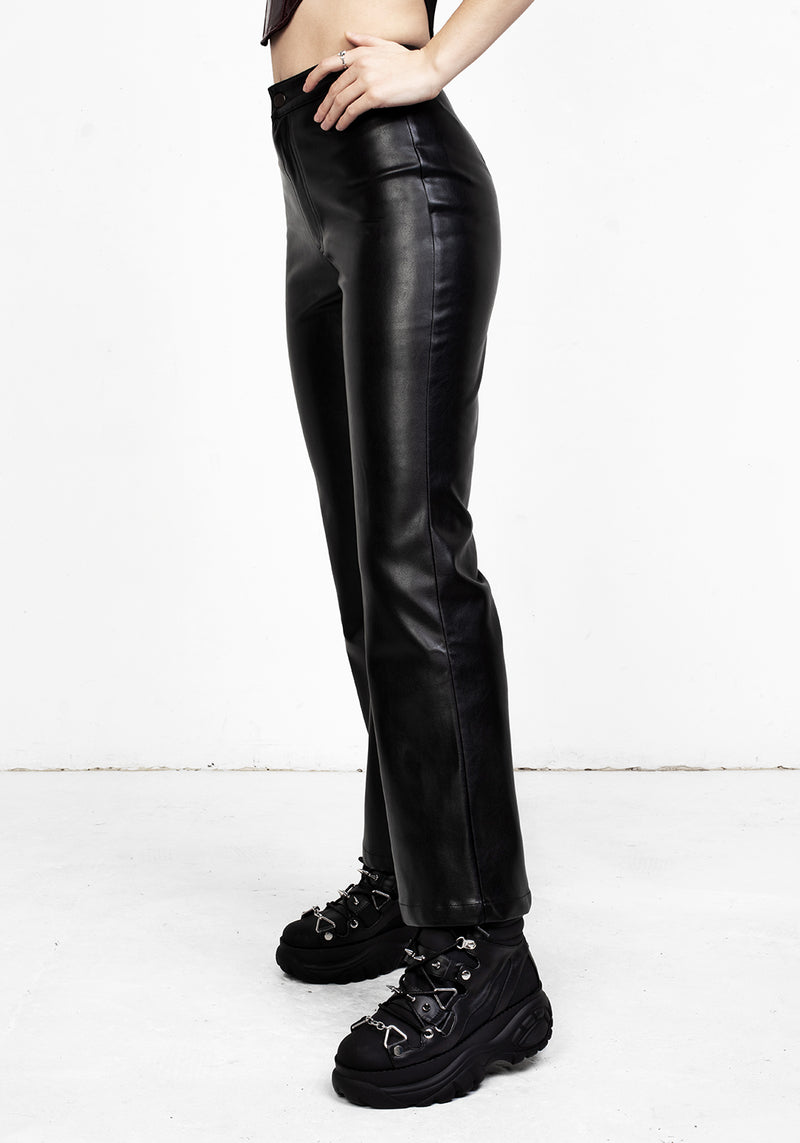 Bronte Leder Ausgestellt Hosen