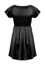 Dorian Passform Und Ausgestellt Satin Mini Kleid