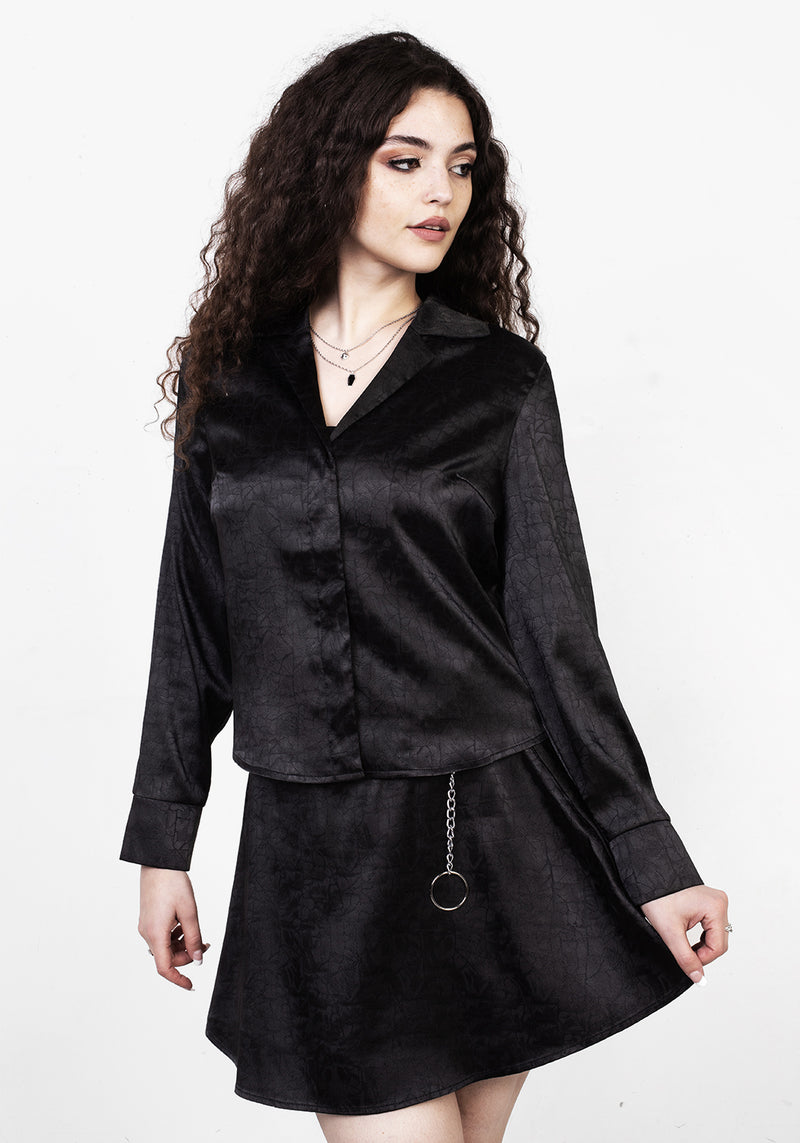CATHEDRA SATIN JACQUARD SHIRT