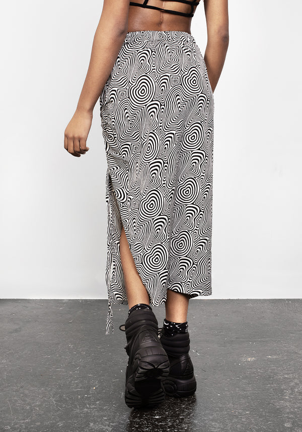 SUMMERS RUCHED MIDI SKIRT