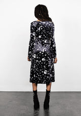 Allnighter Samt Midi Kleid
