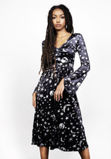 Allnighter Samt Midi Kleid