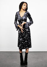 Allnighter Samt Midi Kleid