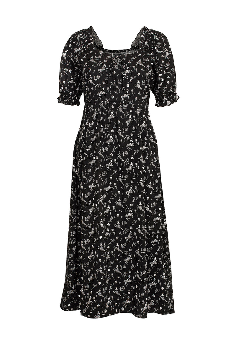 MAKEBELIEVE LACE UP MIDI DRESS