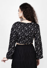 Makebelieve Krawatte Vorderseite Kurz Top