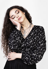 Makebelieve Krawatte Vorderseite Kurz Top