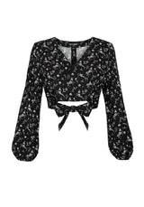 Makebelieve Krawatte Vorderseite Kurz Top