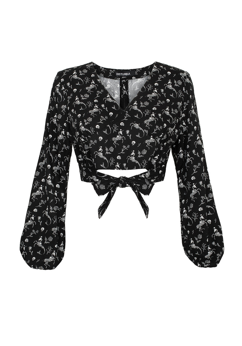 Makebelieve Krawatte Vorderseite Kurz Top