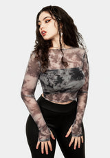 Heavens Mesh Kurz Top