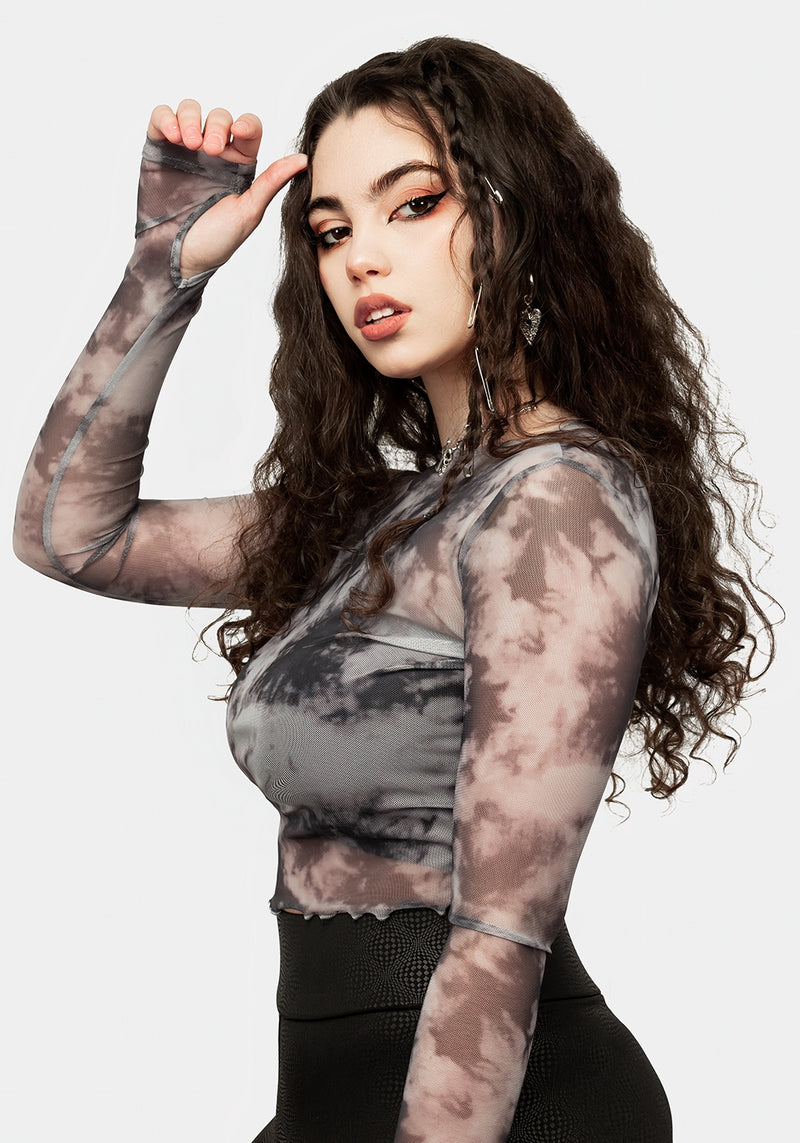 Heavens Mesh Kurz Top