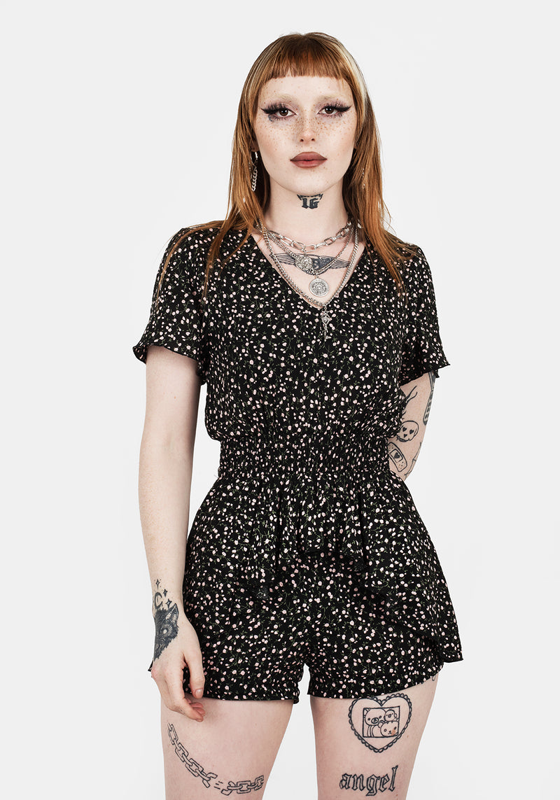 Valley Rüsche Peplum Overall