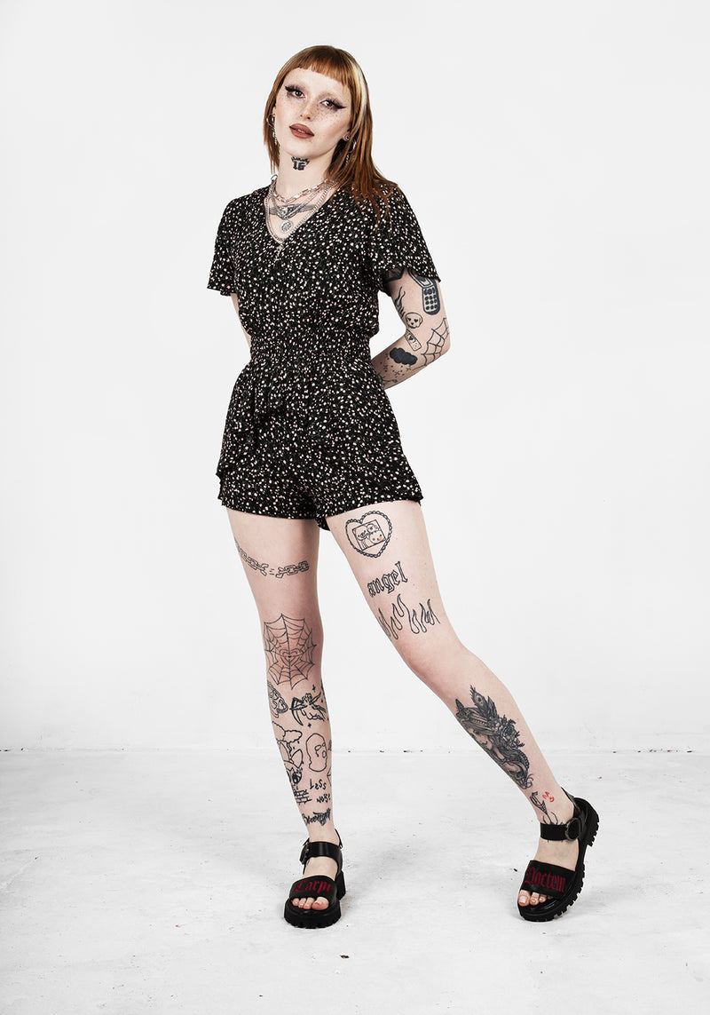 Valley Rüsche Peplum Overall