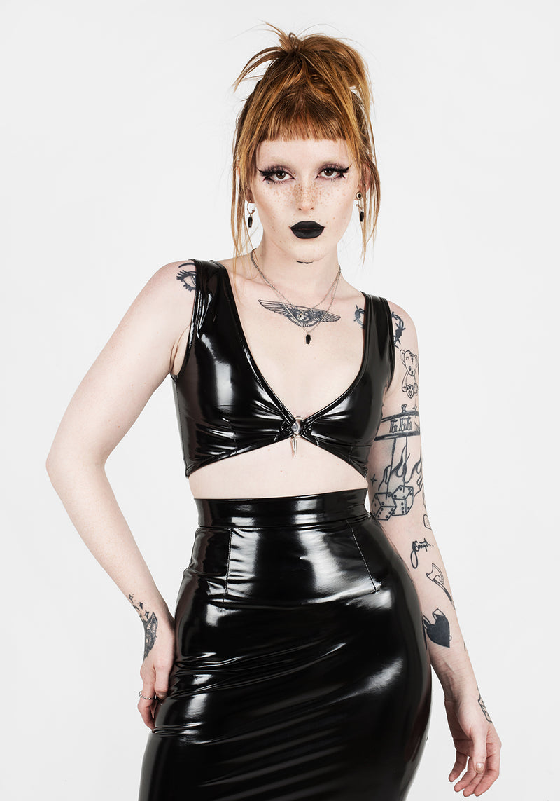 Hellbound Vinyl Kurz Top