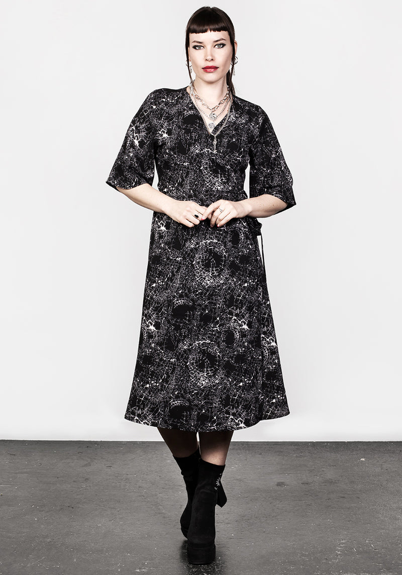 Spellwork Midi Wickel Kleid