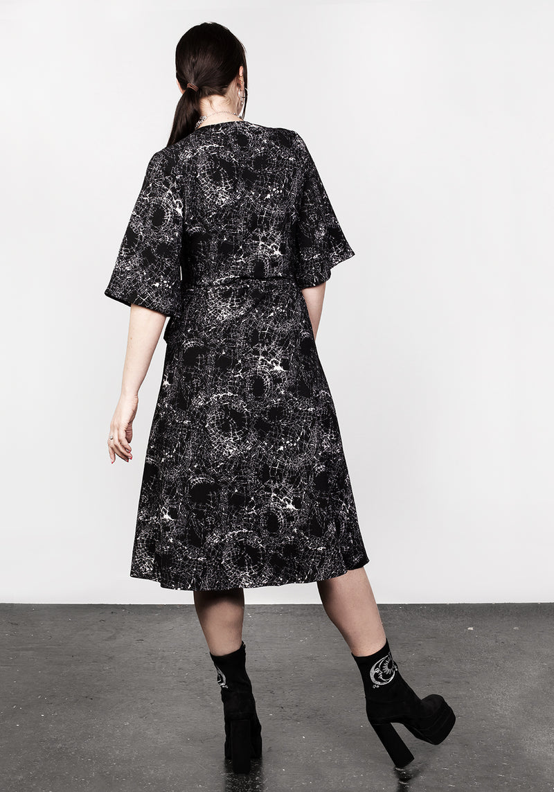 Spellwork Midi Wickel Kleid