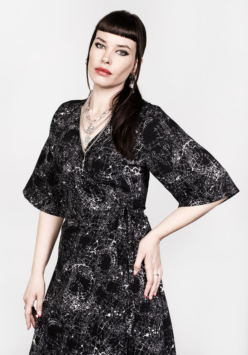 Spellwork Midi Wickel Kleid