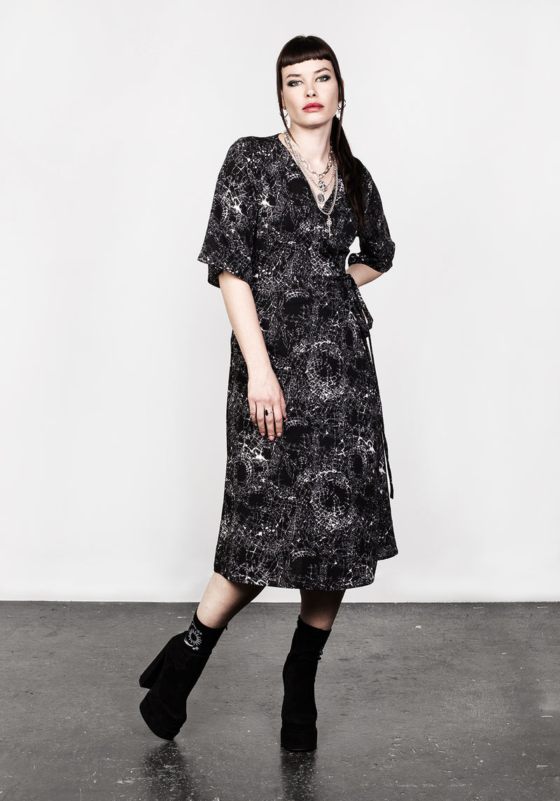 Spellwork Midi Wickel Kleid