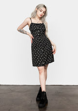 Sanfran Knopf Hoch Cami Mini Kleid