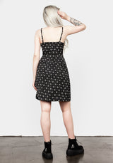 Sanfran Knopf Hoch Cami Mini Kleid