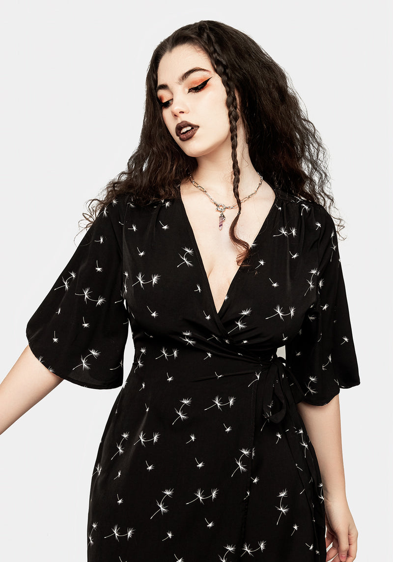 Blithe Kimono Wickel Mini Kleid