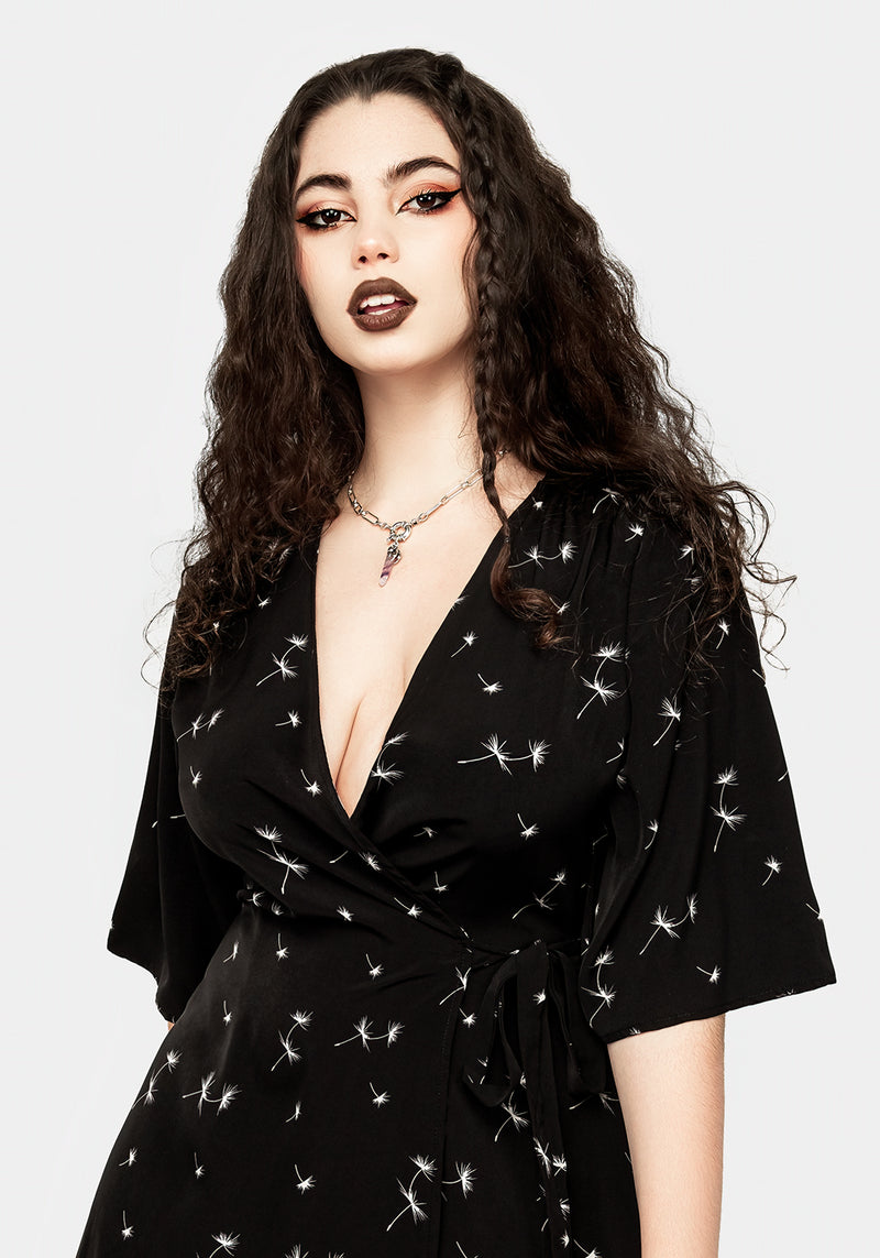 Blithe Kimono Wickel Mini Kleid