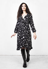 Hedgewitch Rüsche Wickel Above Knee Kleid