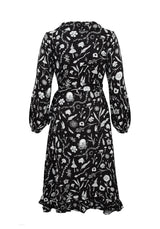 Hedgewitch Rüsche Wickel Above Knee Kleid
