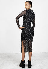 Euphoria Mesh Midi Kleid