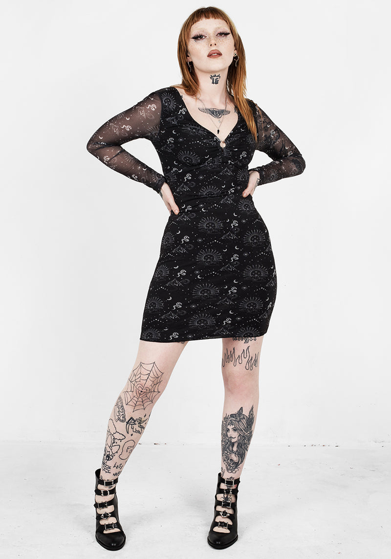 La La Land Mesh Mini Kleid