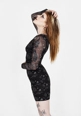 La La Land Mesh Mini Kleid