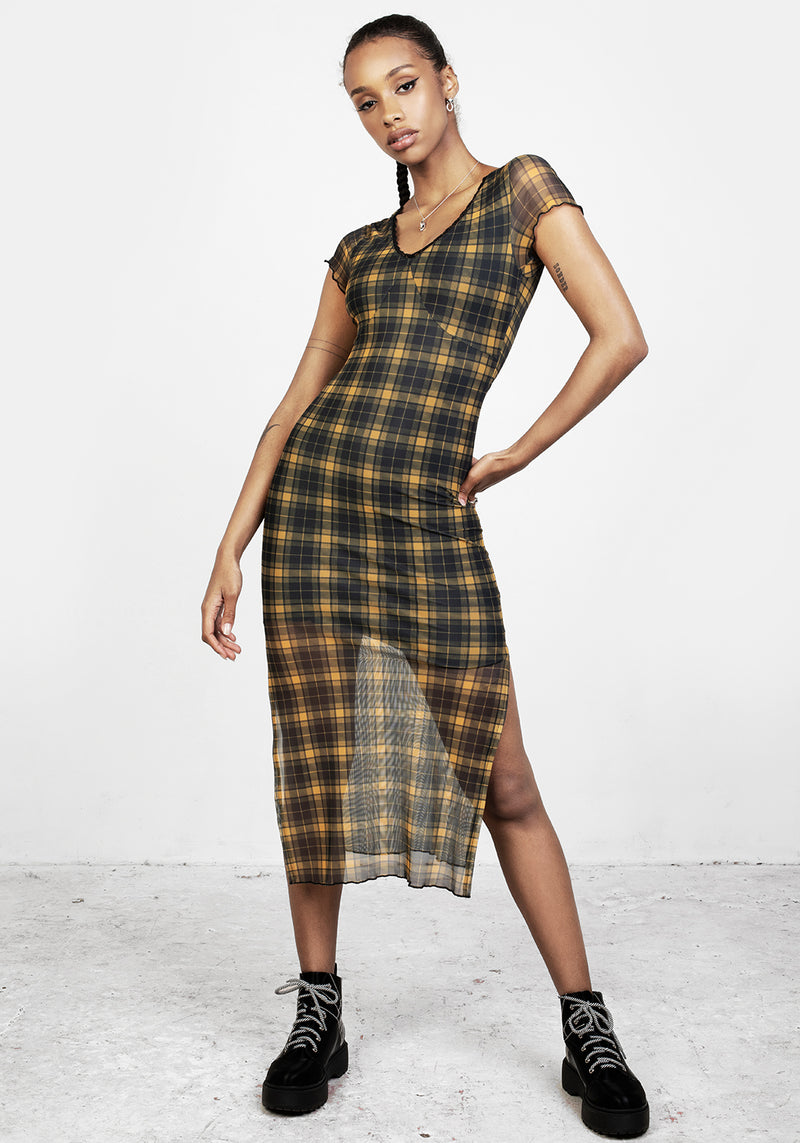 Sally Mesh Maxi Kleid