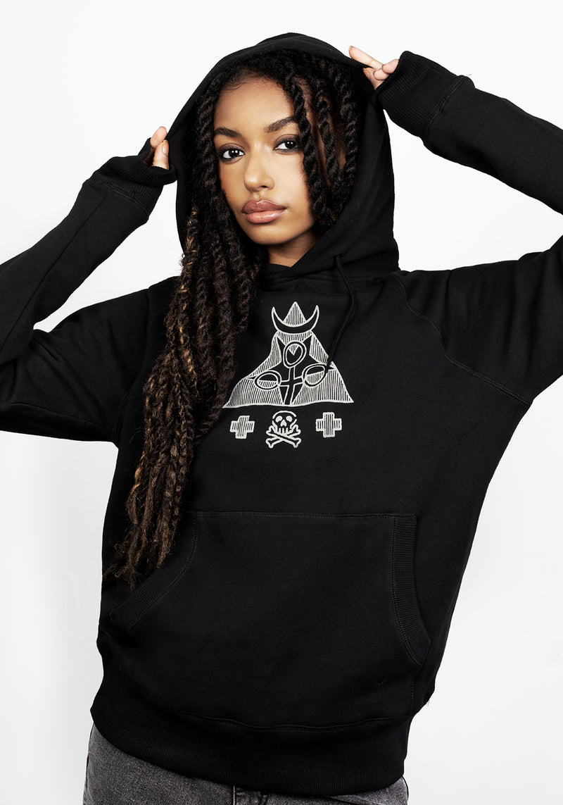 Mystisch Pullover Kapuzenshirt