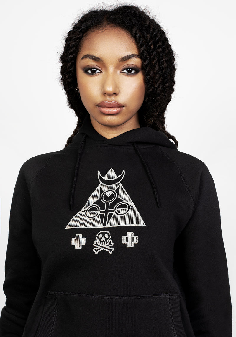 Mystisch Pullover Kapuzenshirt